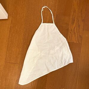 With Jean White Asymmetrical Tank Top